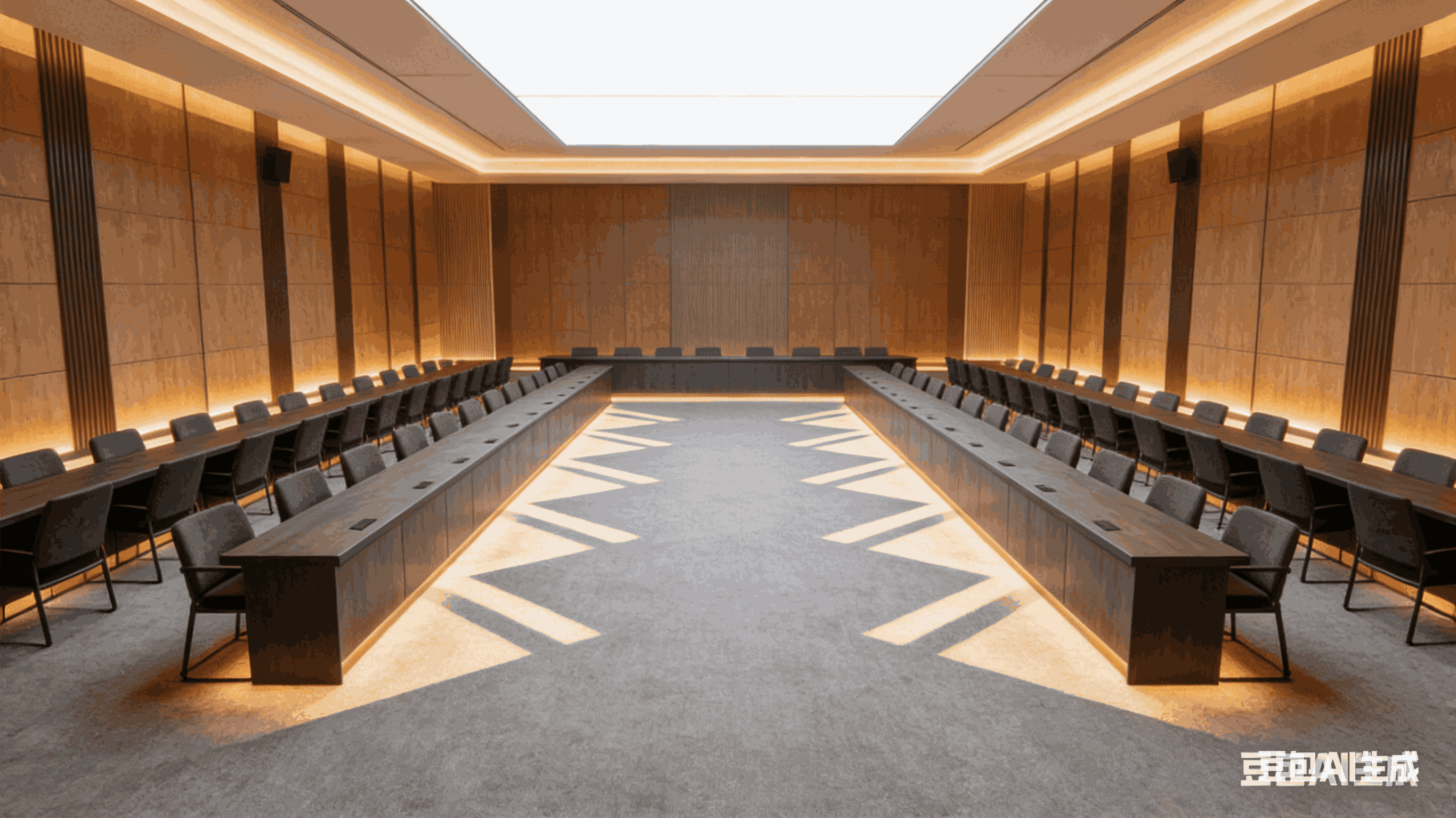 仅座椅，无桌子，最大化容纳 100 人纯听讲