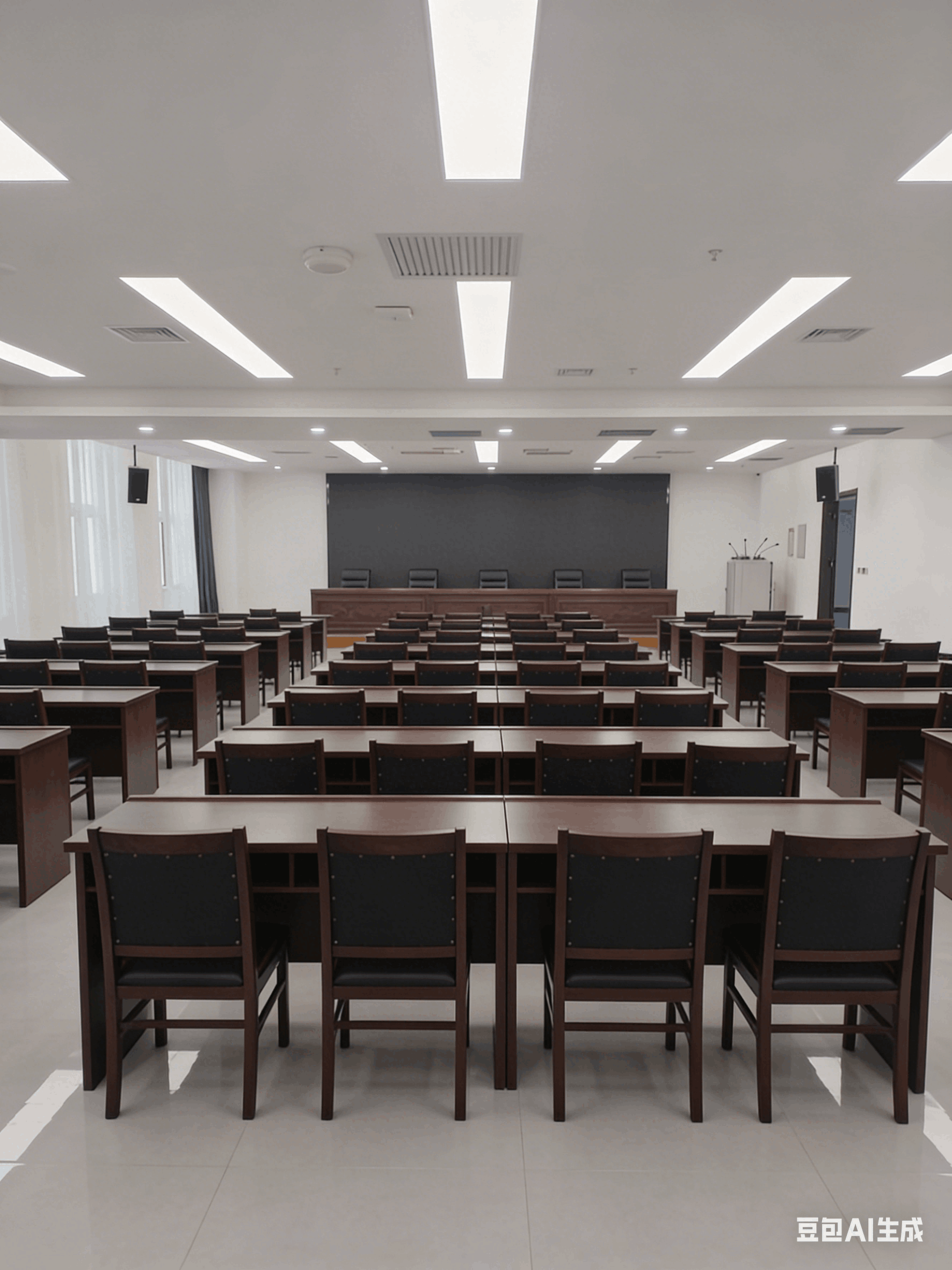 20-50人精品小会场内部：简约轻奢装修，可灵活布置课桌式/岛屿式，配备高清投影和无线麦克风